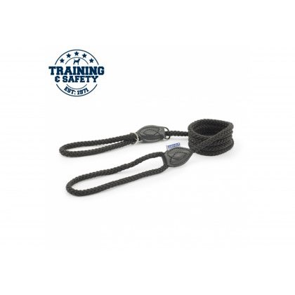 ANCOL Rope Slip & Control Lead Black 1.5mx8mm ANCOL Rope Slip & Control Lead Black 1.5mx8mm