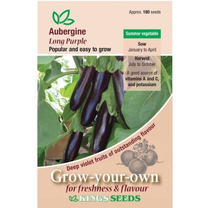 Aubergine Long Purple (Solanuum melongena)
