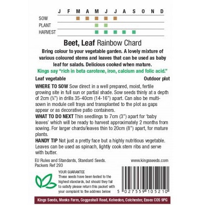 Beet Leaf Rainbow Chard