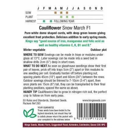 Cauliflower Snow March F1 Hybrid