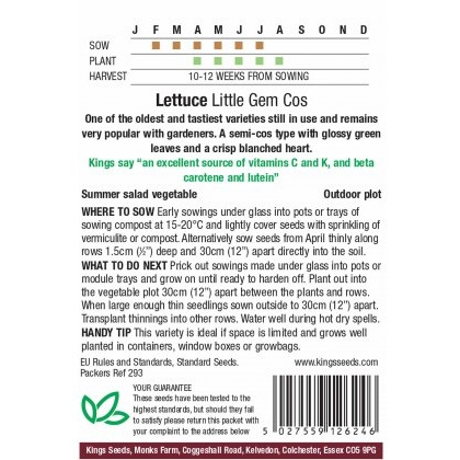 Lettuce Little Gem Cos