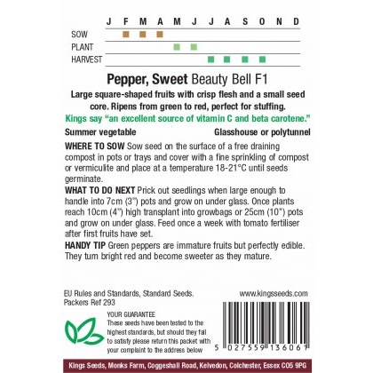 Pepper (Sweet) Beauty Bell F1