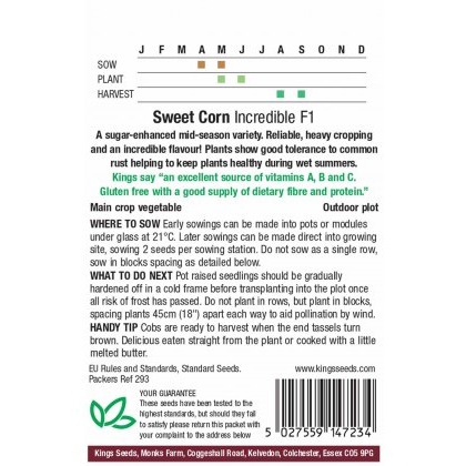 Sweet Corn Incredible F1