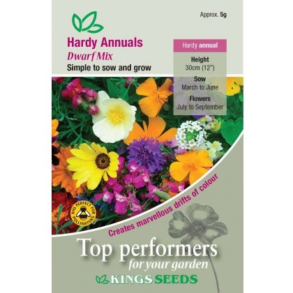 Hardy Annuals Dwarf Mixed