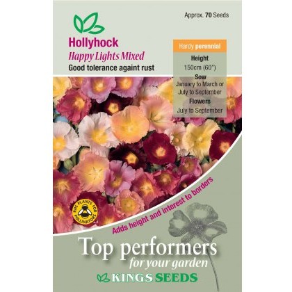 Hollyhock Happy Lights Mixed