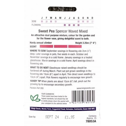 Sweet Pea Spencer Waved Mix