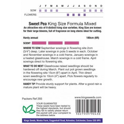 Sweet Pea King Size Formula Mix
