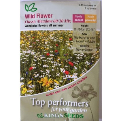Wild Flower Mix Classic Meadow 80-20 - 25g pack Wild Flower Mix Classic Meadow 80-20 - 25g pack
