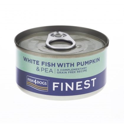 FISH4DOGS Finest White Fish With Pumpkin & Pea 85G FISH4DOGS Finest White Fish With Pumpkin & Pea 85G