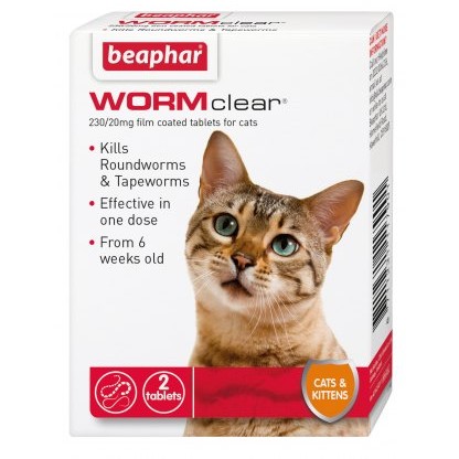BEAPHAR WORMclear® Tablets for Cats x2 BEAPHAR WORMclear® Tablets for Cats x2
