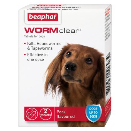 BEAPHAR WORMclear® Tablets for Dogs x2