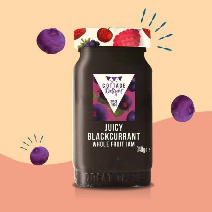 340g Juicy Blackcurrant Whole Fruit Jam 340g Juicy Blackcurrant Whole Fruit Jam