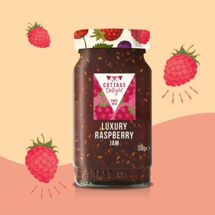 350g Luxury Raspberry Jam 350g Luxury Raspberry Jam