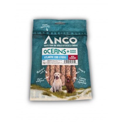 ANCO Oceans+ Atlantic Cod Stick with Cranberry 70g ANCO Oceans+ Atlantic Cod Stick with Cranberry 70g