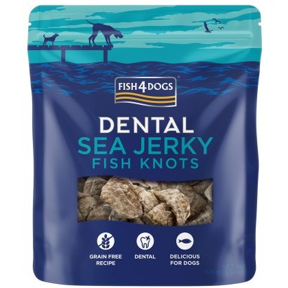 FISH4DOGS Dental Sea Jerky Fish Knots 100g FISH4DOGS Dental Sea Jerky Fish Knots 100g