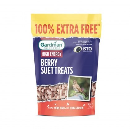 GARDMAN Berry Suet Treats 500g + 100% Extra Free GARDMAN Berry Suet Treats 500g + 100% Extra Free