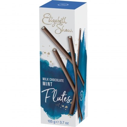 Elizabeth Shaw Milk Chocolate Mint Flutes 105g