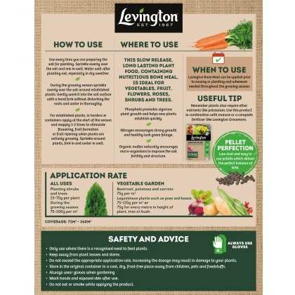 LEVINGTON® Bone Meal Multi Purpose Plant Food 9Kg LEVINGTON® Bone Meal Multi Purpose Plant Food 9Kg