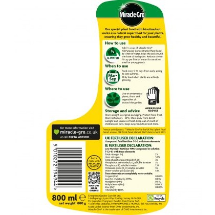 MIRACLE-GRO® All purpose Concentrate 800ml MIRACLE-GRO® All purpose Concentrate 800ml
