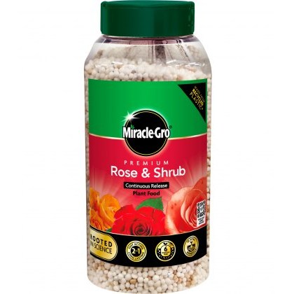 MIRACLE-GRO® Premium Rose & Shrub Continuous Release Plant Food 900g MIRACLE-GRO® Premium Rose & Shrub Continuous Release Plant Food 900g