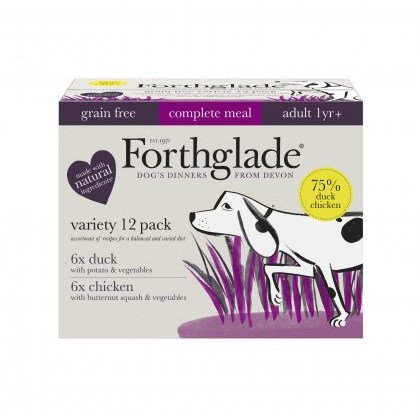 FORTHGLADE Complete Grain Free Duo-pack Duck / Chicken (12 packs x 395g) FORTHGLADE Complete Grain Free Duo-pack Duck / Chicken (12 packs x 395g)