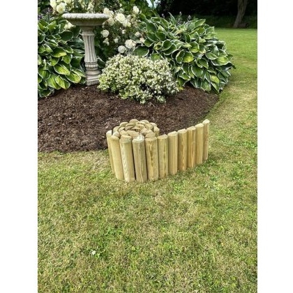 ROCKETGRO Log Roll Edging (8) 1.8m x 20cm