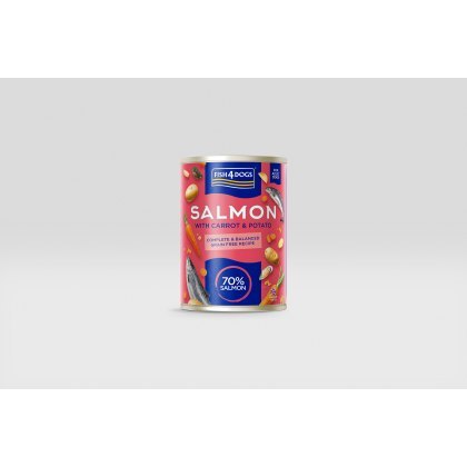 FISH4DOGS Finest Salmon with Carrot & Potato 395g FISH4DOGS Finest Salmon with Carrot & Potato 395g
