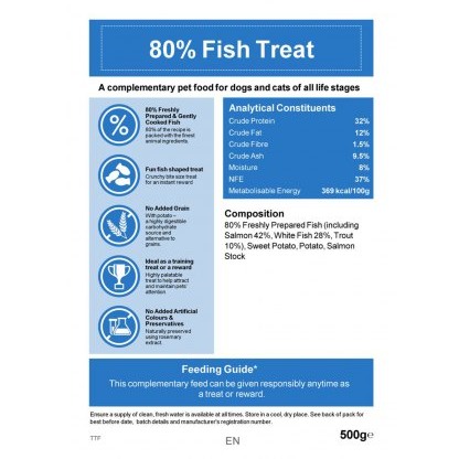 WILLOWBROOK PETS 80% Fish Dog Treats 500g WILLOWBROOK PETS 80% Fish Dog Treats 500g