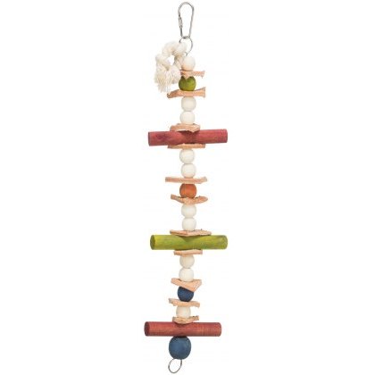 TRIXIE Toy with rope and pearls, 28 cm, multi coloured