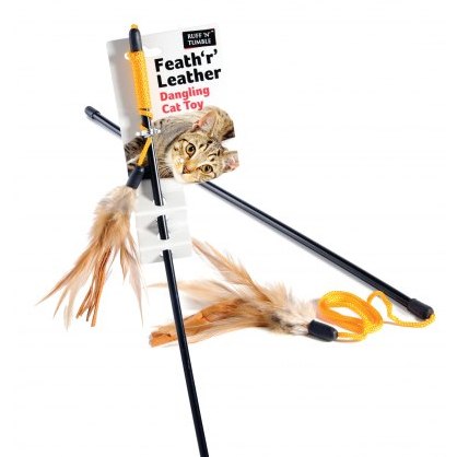 Feath r Leath Cat Dangler