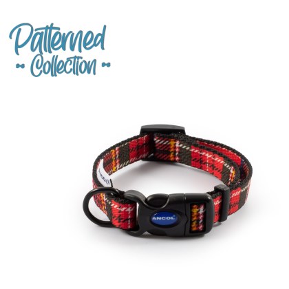 ANCOL Soho Red Tartan Collar S 20-30cm