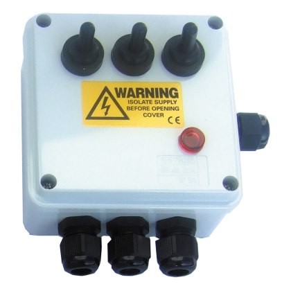 PONDXPERT EasySwitch Junction Box 3 way (Individual Fuses)