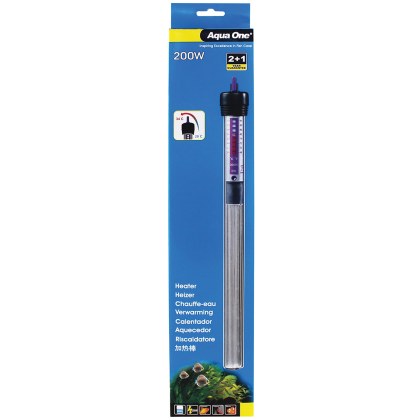 AQUA ONE 200W Glass Heater 27.5cm
