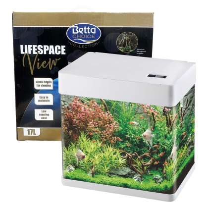 Betta Choice Lifespace View 17L Aquarium - White