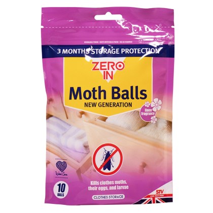 ZERO IN Moth Balls (New Generation) 10 pack