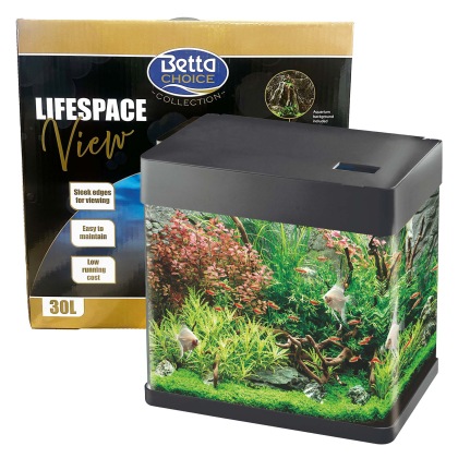 BETTA CHOICE Lifespace View 30L Aquarium - Black BETTA CHOICE Lifespace View 30L Aquarium - Black