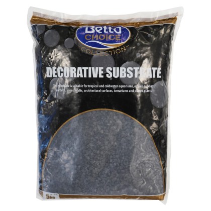 BETTA CHOICE Jet Black Gravel 5kg BETTA CHOICE Jet Black Gravel 5kg