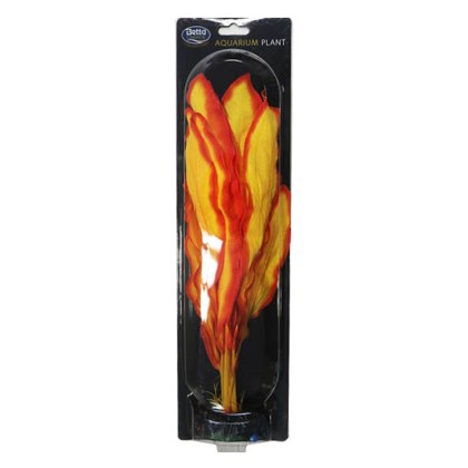 Betta Choice 40cm Silk Yellow & Red Plant