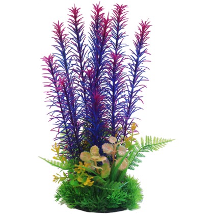 Betta 9 Purple & Pink Combi Plastic Plant