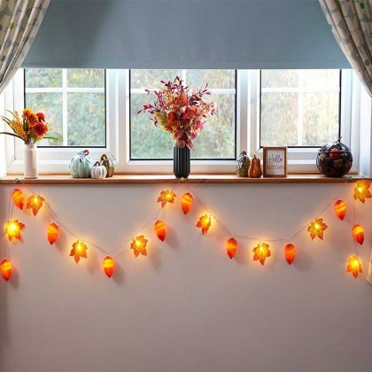Acorn & Leaf String Lights - Set of 20 Acorn & Leaf String Lights - Set of 20