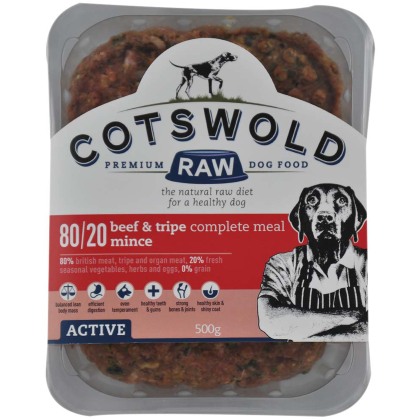 COTSWOLD Beef and Tripe Mince - 80/20 Active