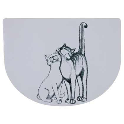 TRIXIE Pussy Cat place mat, 40 ? 30 cm, white TRIXIE Pussy Cat place mat, 40 ? 30 cm, white
