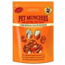 PET MUNCHIES Chicken and Calcium Bones 100g PET MUNCHIES Chicken and Calcium Bones 100g