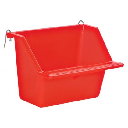 TRIXIE Hanging bowl with wire holder, plastic 200 ml/11 ? 9 cm, Assorted Colours TRIXIE Hanging bowl with wire holder, plastic 200 ml/11 ? 9 cm, Assorted Colours