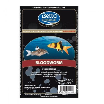 FROZEN FOOD BETTA Choice Bloodworm Blister Pack FROZEN FOOD BETTA Choice Bloodworm Blister Pack