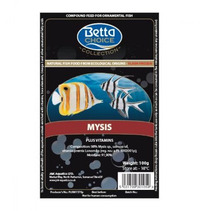 FROZEN FOOD BETTA Choice Mysis Blister Pack FROZEN FOOD BETTA Choice Mysis Blister Pack