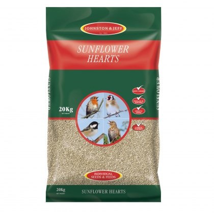 JOHNSTON & JEFF Sunflower Hearts 20kg JOHNSTON & JEFF Sunflower Hearts 20kg