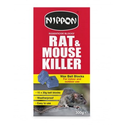 NIPPON Rodenticide Wax Blocks 300g