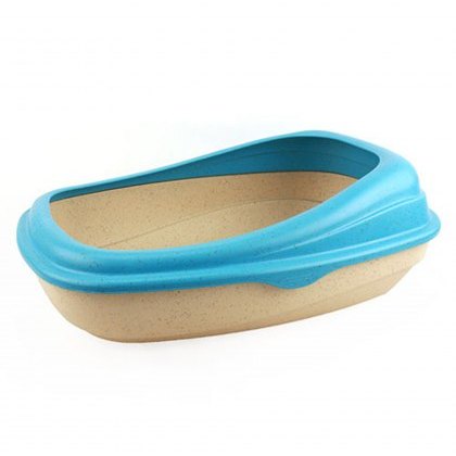 BECO Recycled Bamboo Litter Tray - Blue BECO Recycled Bamboo Litter Tray - Blue