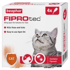 BEAPHAR FIPROtec® Spot-On for Cats x4